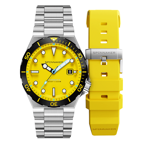 フローティングインデックスが斬新！機械式腕時計『スピニカー