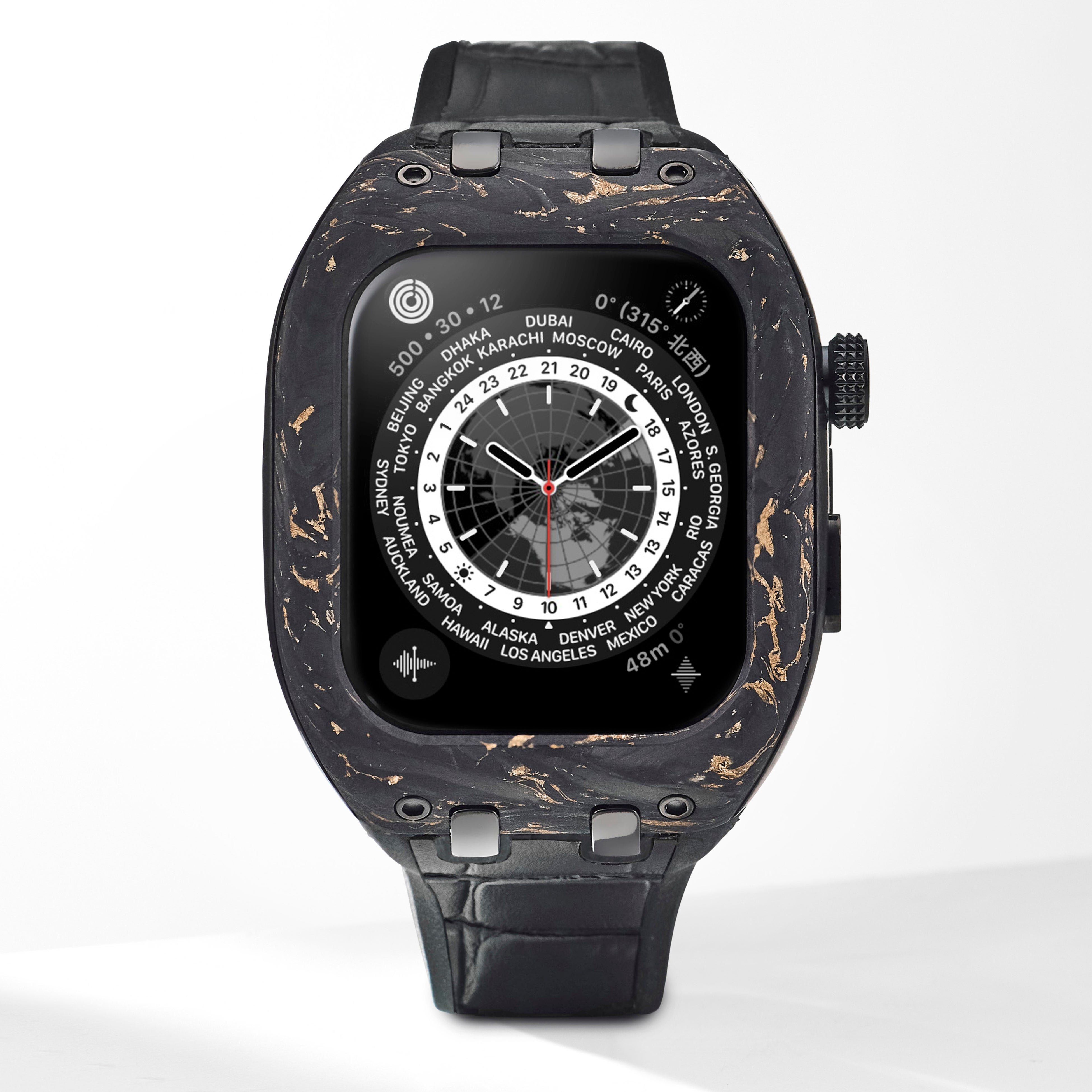 金粉を含有する再生カーボンベゼルを使用した、サステナブルな