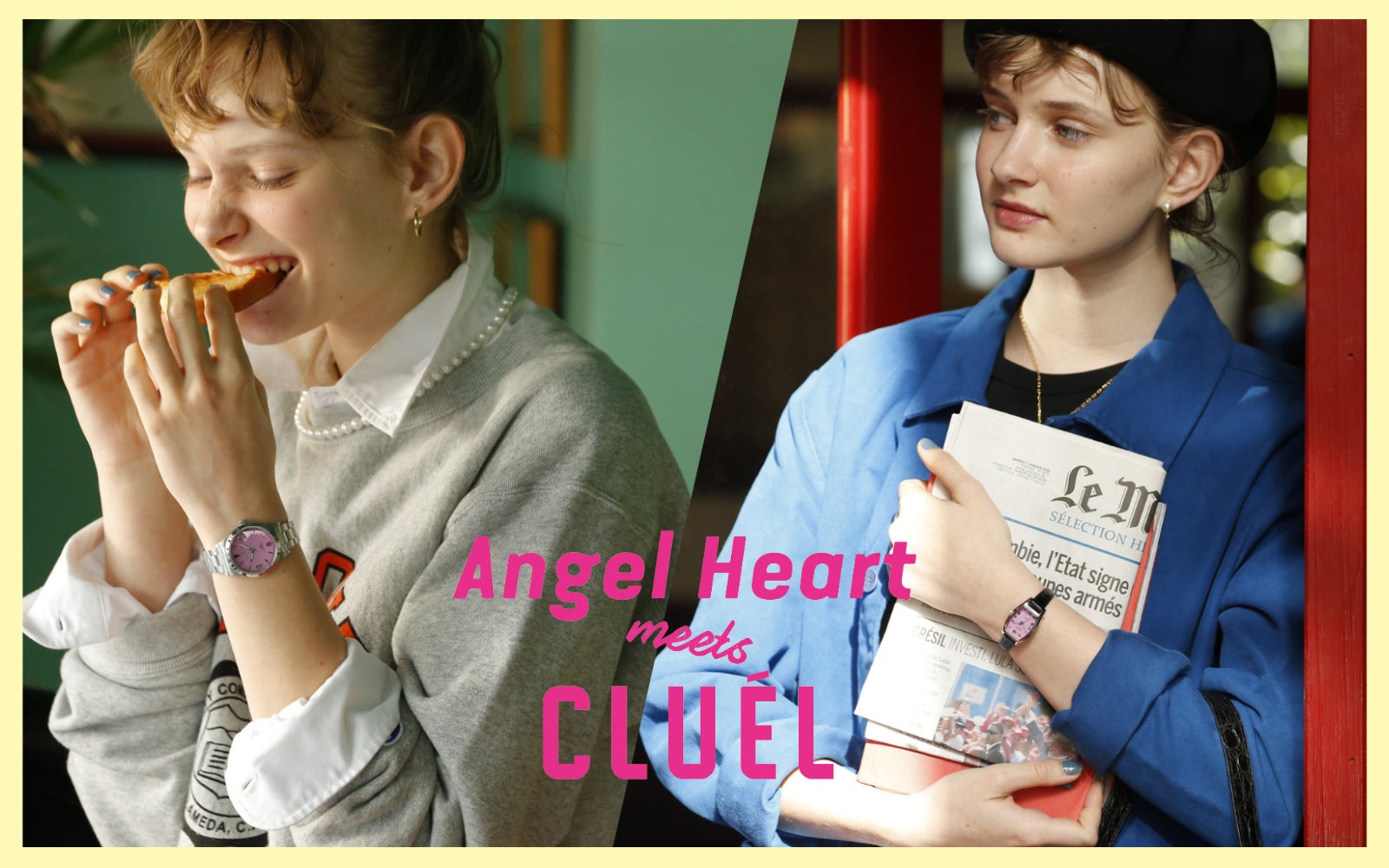 時計ブランドAngel Heartとファッション誌『CLUEL』との 時計ブランドAngel Heartとファッション誌『CLUEL』との