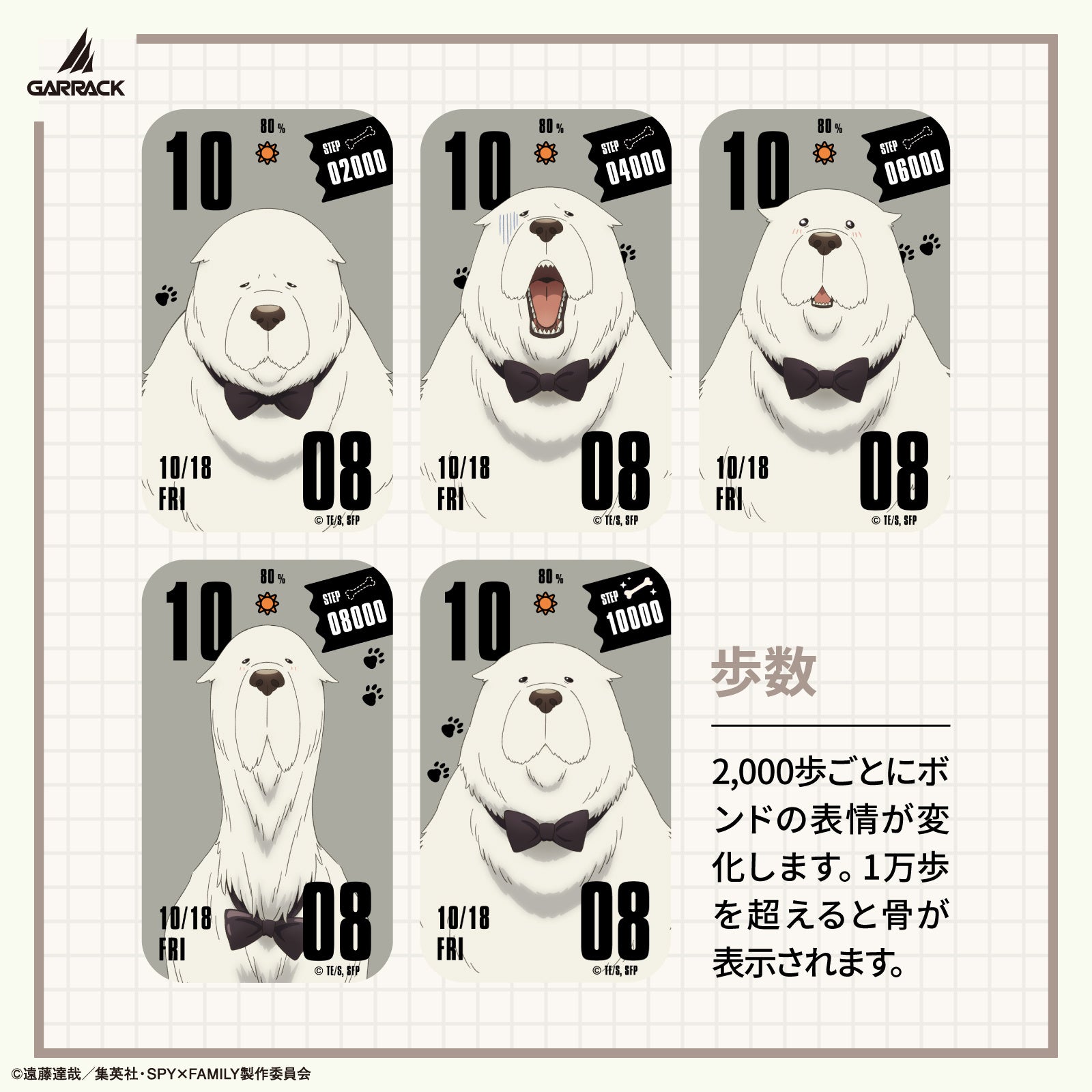 GARRACK、『SPY×FAMILY』のスマートウォッチ4モデルを発売へ|スペシャルボックスと購入特典(11枚目)