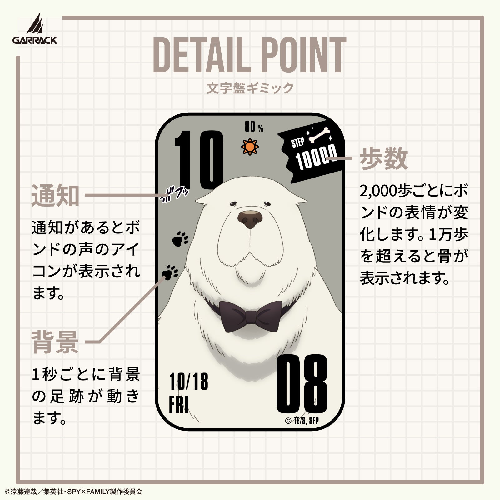 GARRACK、『SPY×FAMILY』のスマートウォッチ4モデルを発売へ|スペシャルボックスと購入特典(10枚目)
