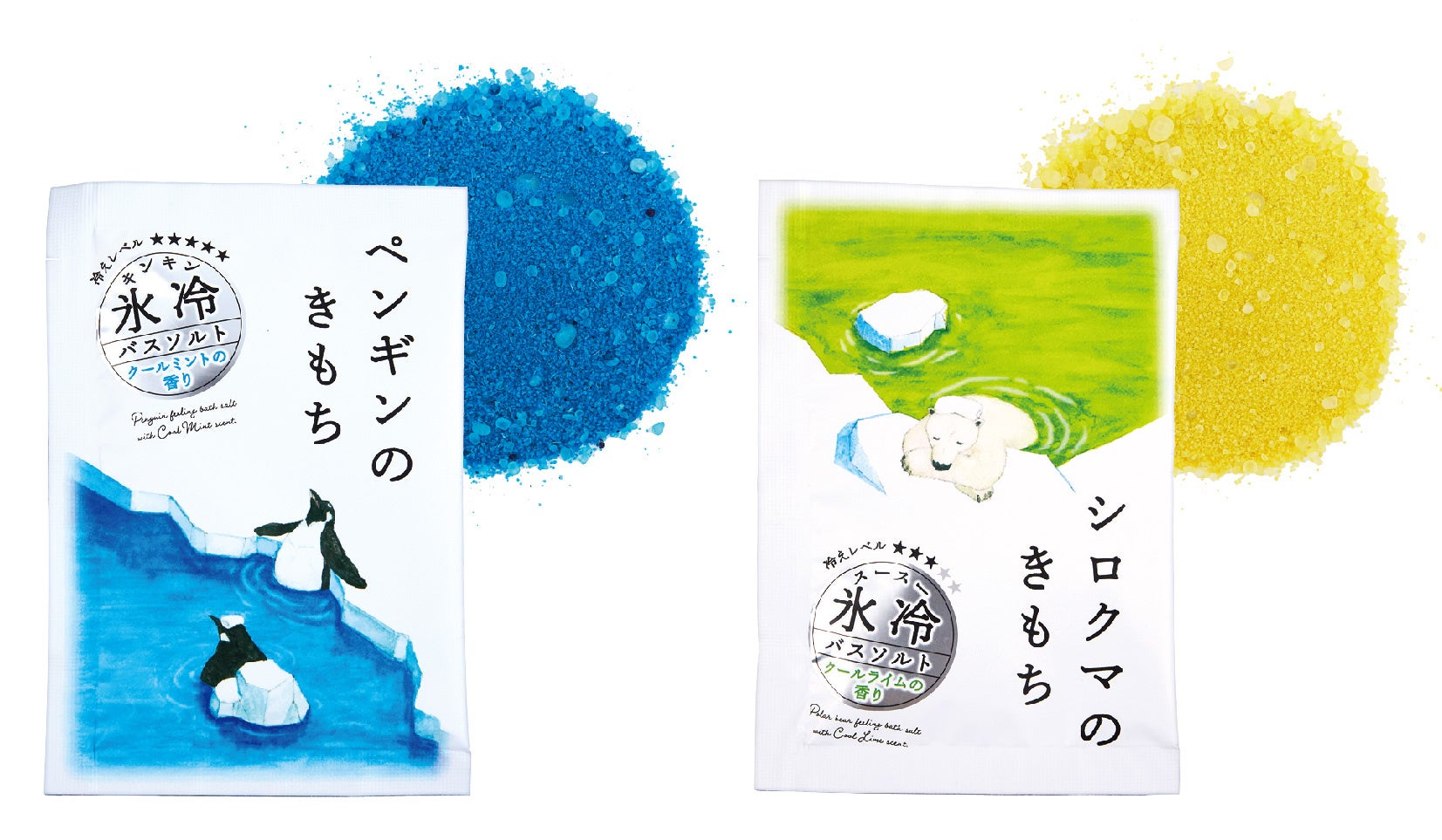 左 ペンギン、右 シロクマ