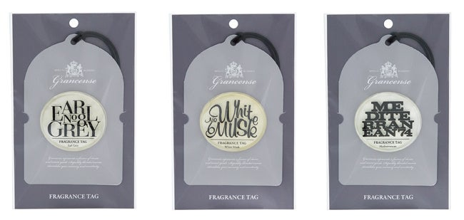 フレグランスタグ　アールグレイ、ホワイトムスク、メディテレーニアン