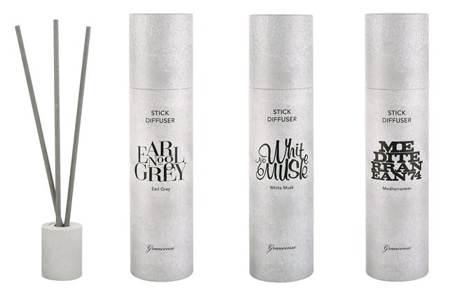 スティックディフューザー　アールグレイ、ホワイトムスク、メディテレーニアン