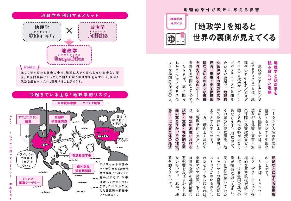 「地政学」の中でもキホンといえるトピック6つを第一章で紹介。