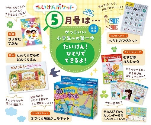 ▲たいけんポケット5月号内容