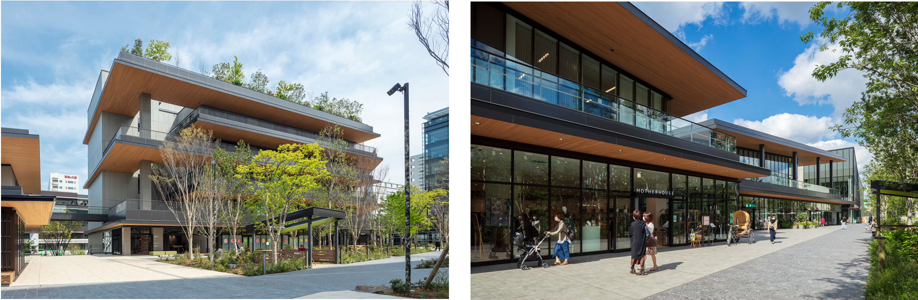 「E1棟の4階」「W2棟（右奥）の3階」へ開設