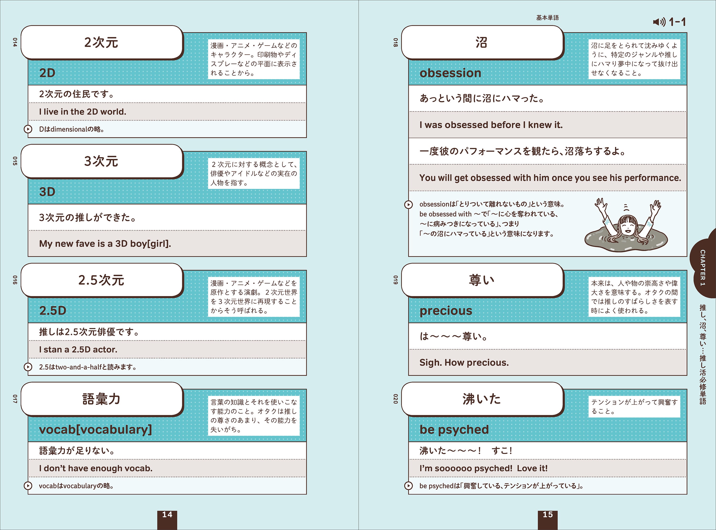 ▲「日本語の解説文や例文を読むだけで楽しい」との声も
