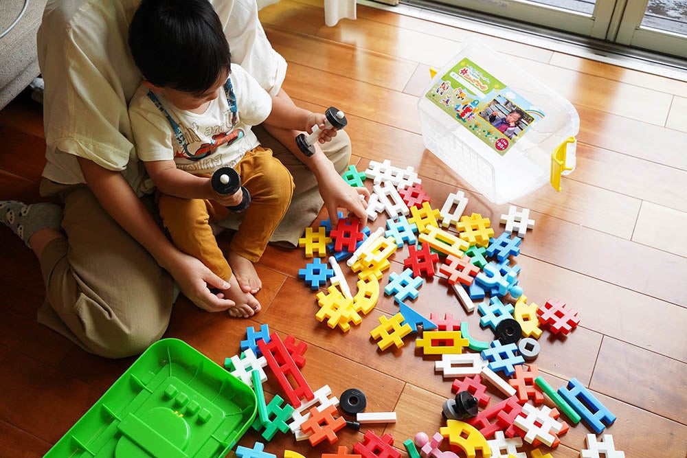 はじめてのニューブロック遊びにぴったりの17種95パーツ入り