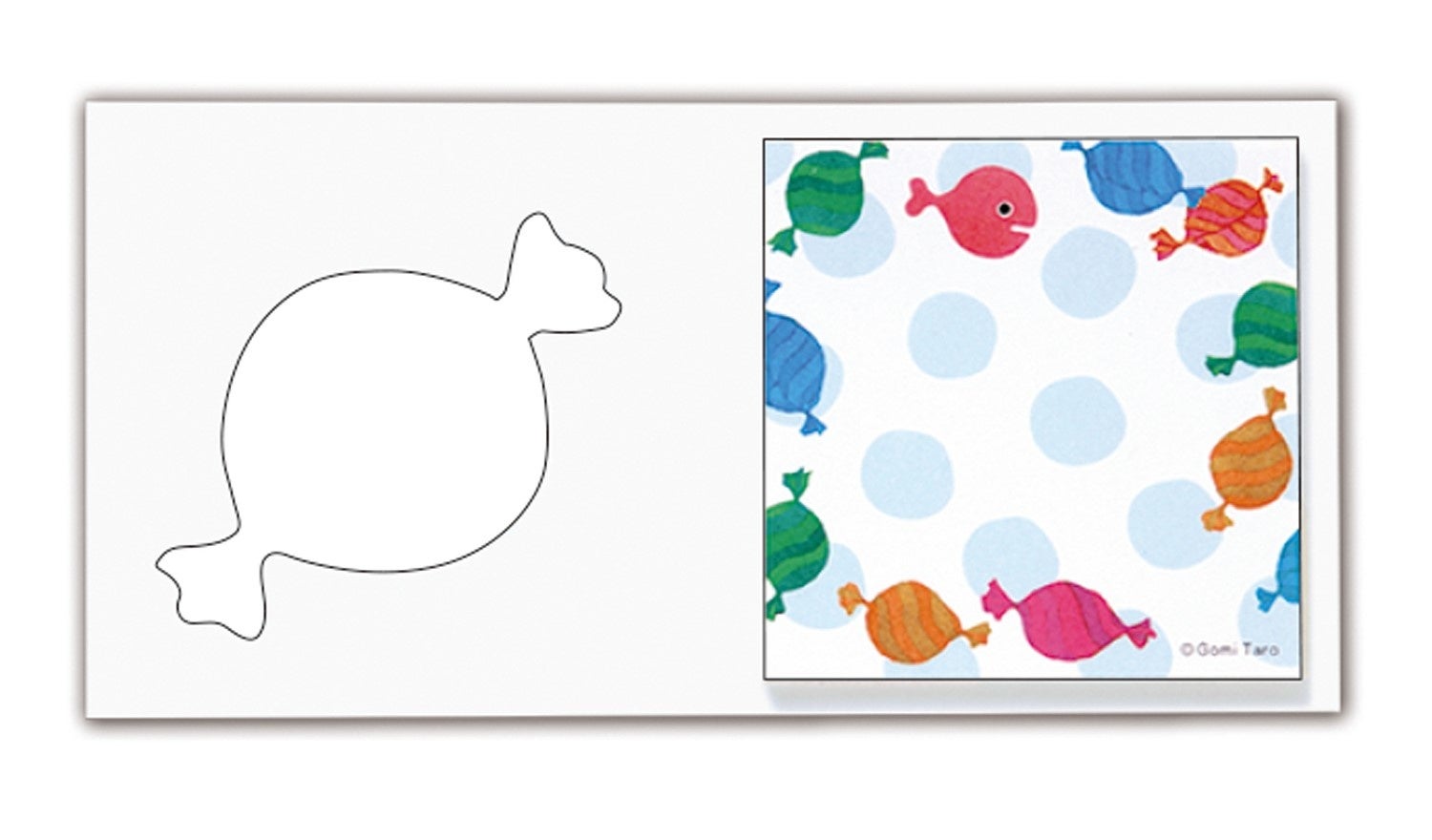 台紙を開いたところ