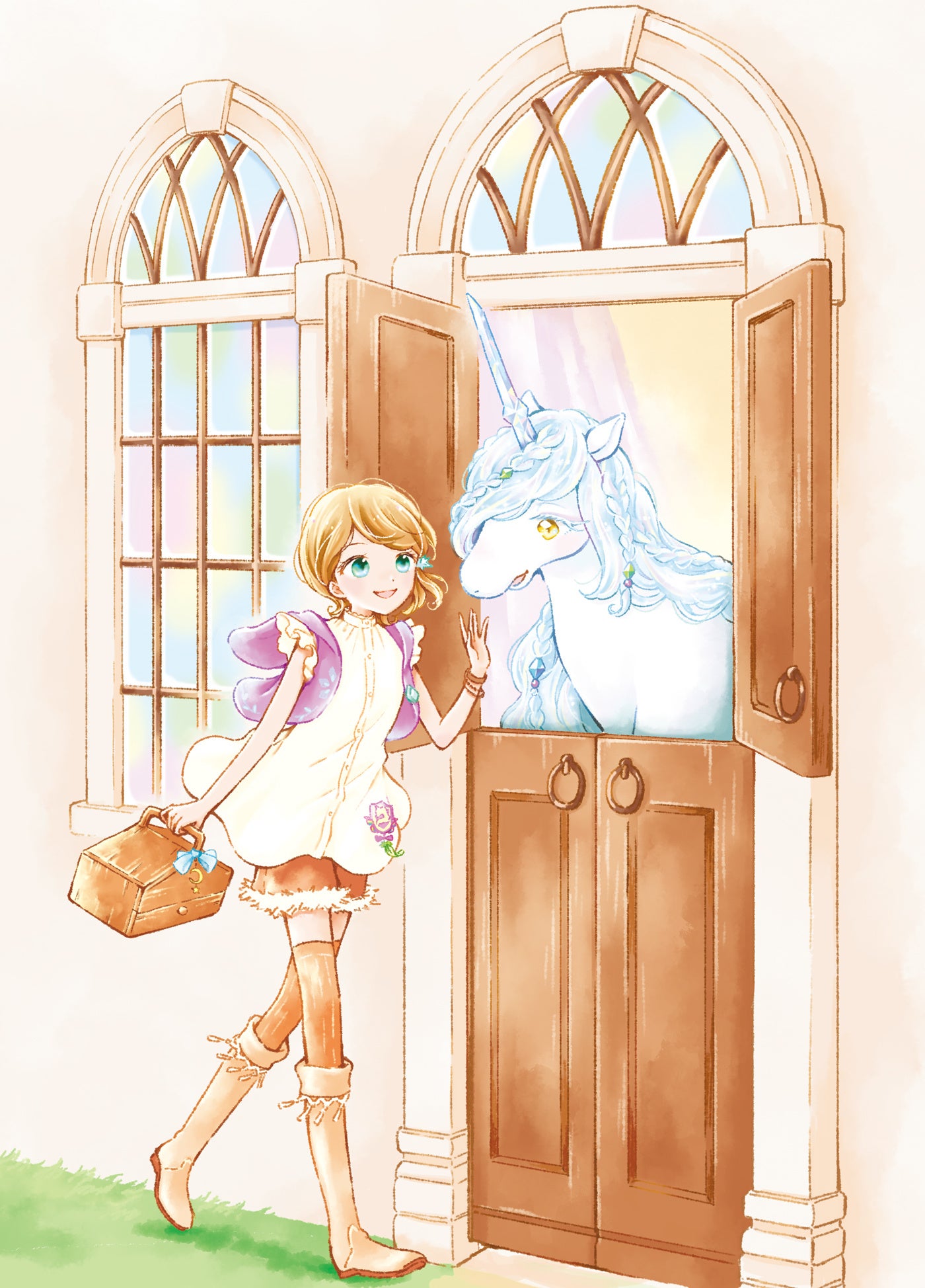 ▲主人公のセアラと、ユニコーンのムーン