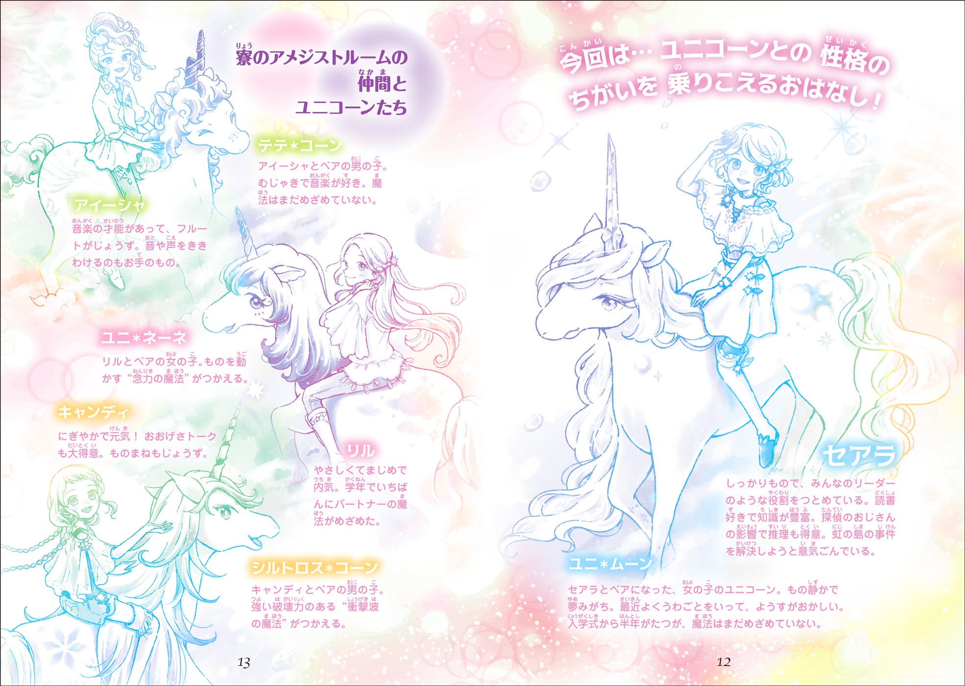 ▲登場人物紹介のページ