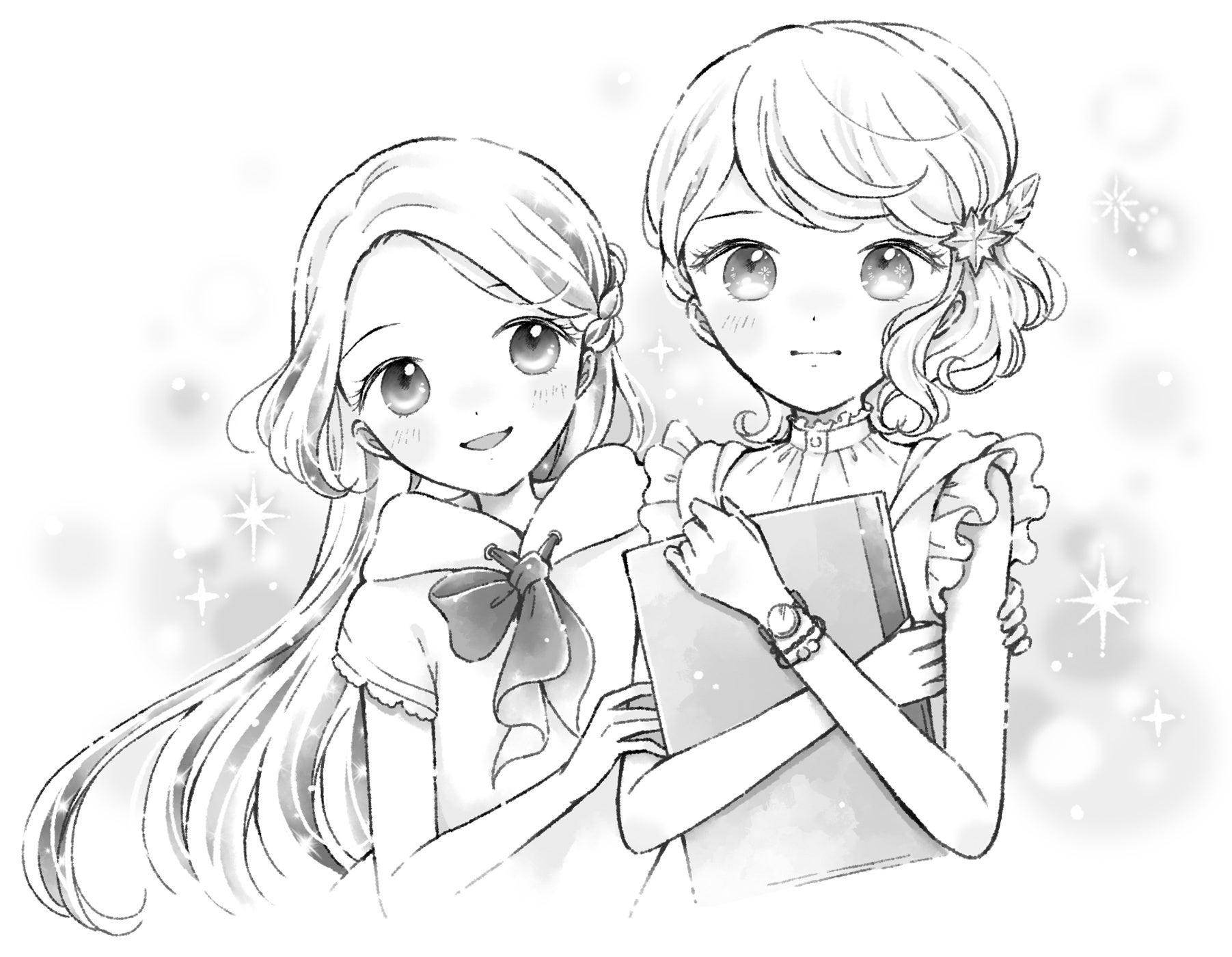 ▲ムーンをハラハラとみつめるセアラ