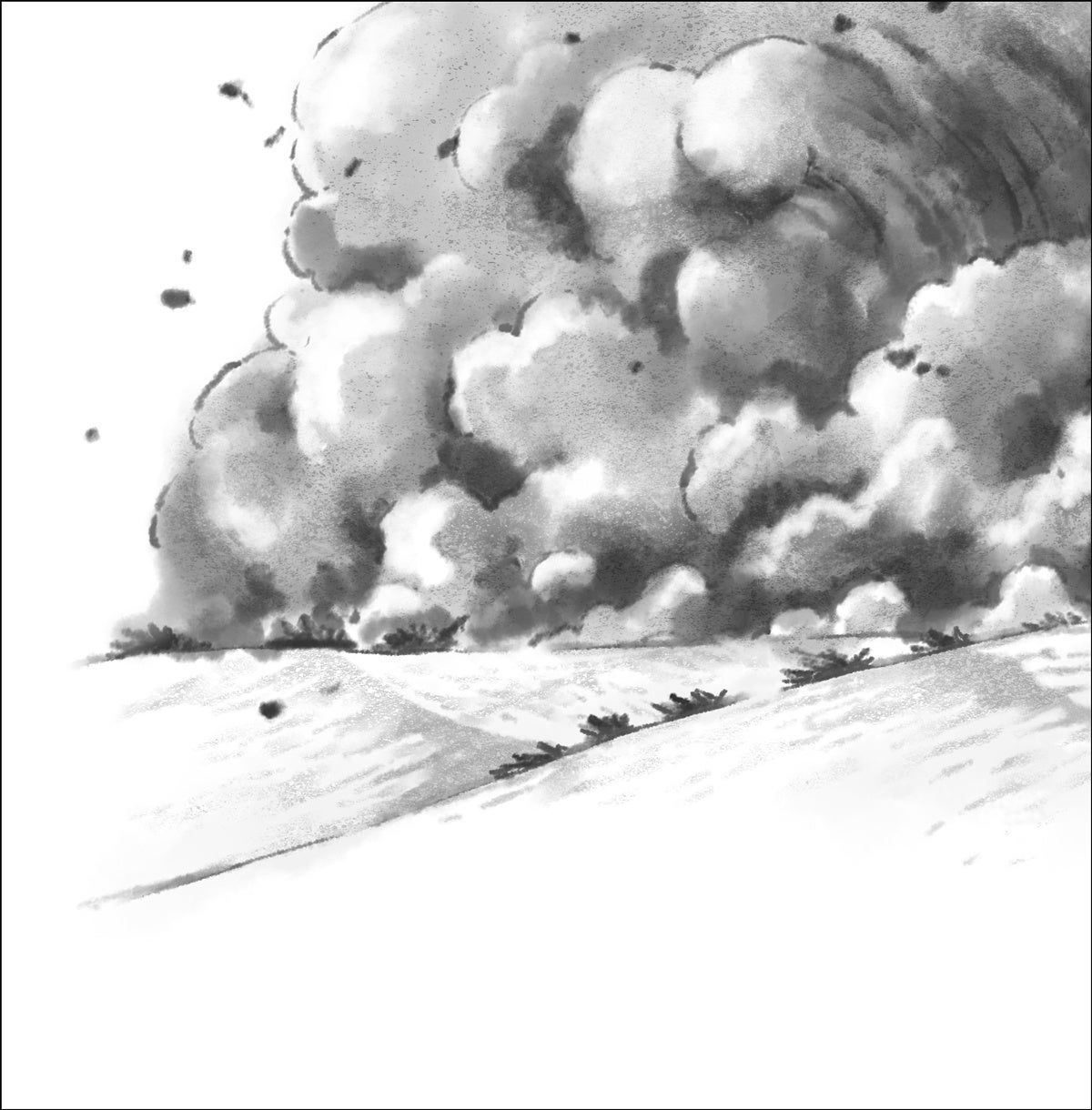 ▲ゴゴゴゴーと低い音とともに襲ってくる砂嵐