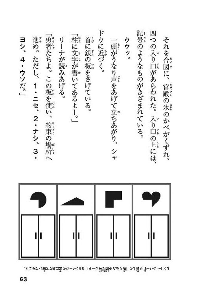 本文には、カードを使って解く暗号が。