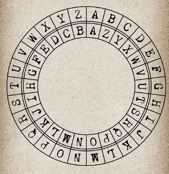 3巻より。本格的な「アルファベット暗号盤」