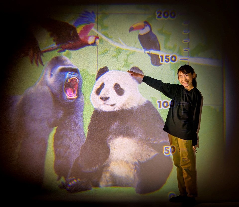 ▲動物は思ったより大きい？　小さい？　大きく映すと発見がいっぱい！