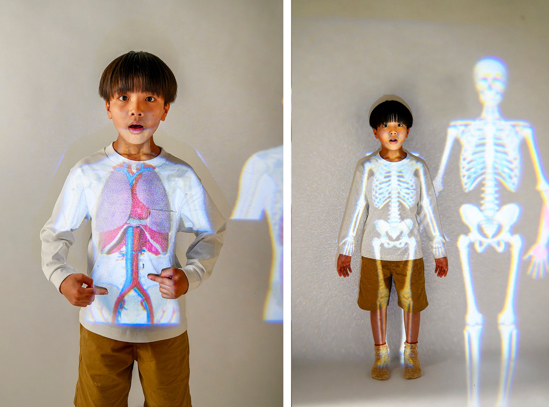 ▲原寸大だからまるで自分の体が透けちゃったかのよう！