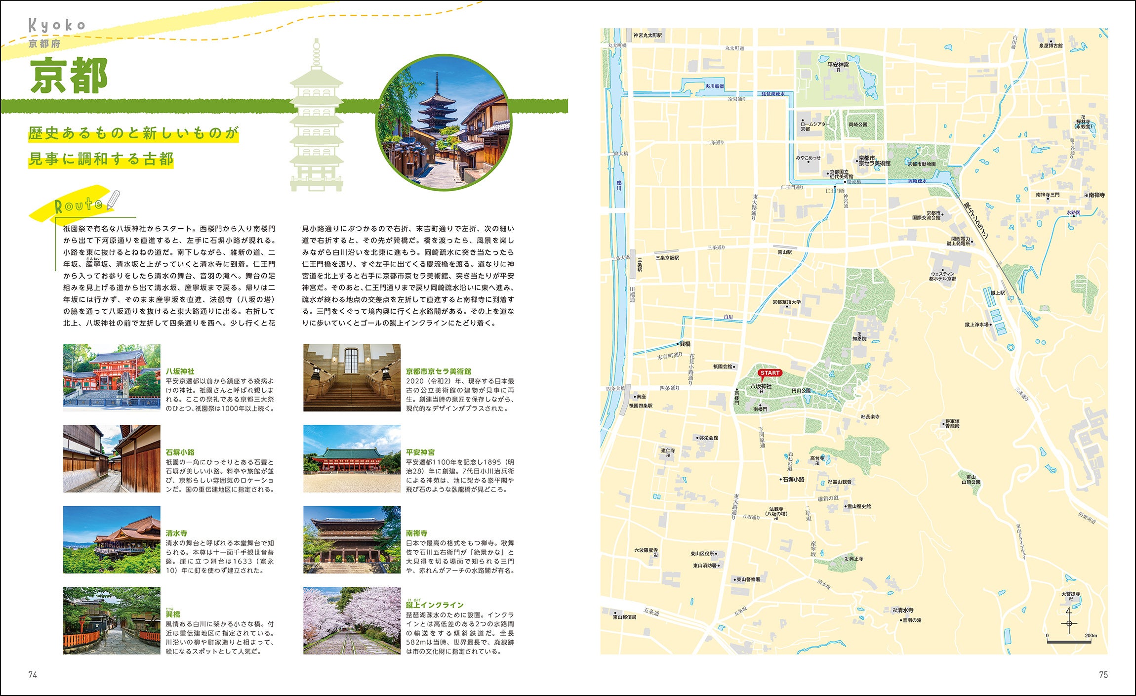 一度は通ったことがある人も多いのでは？京都のおさんぽルート（『日本編』より）