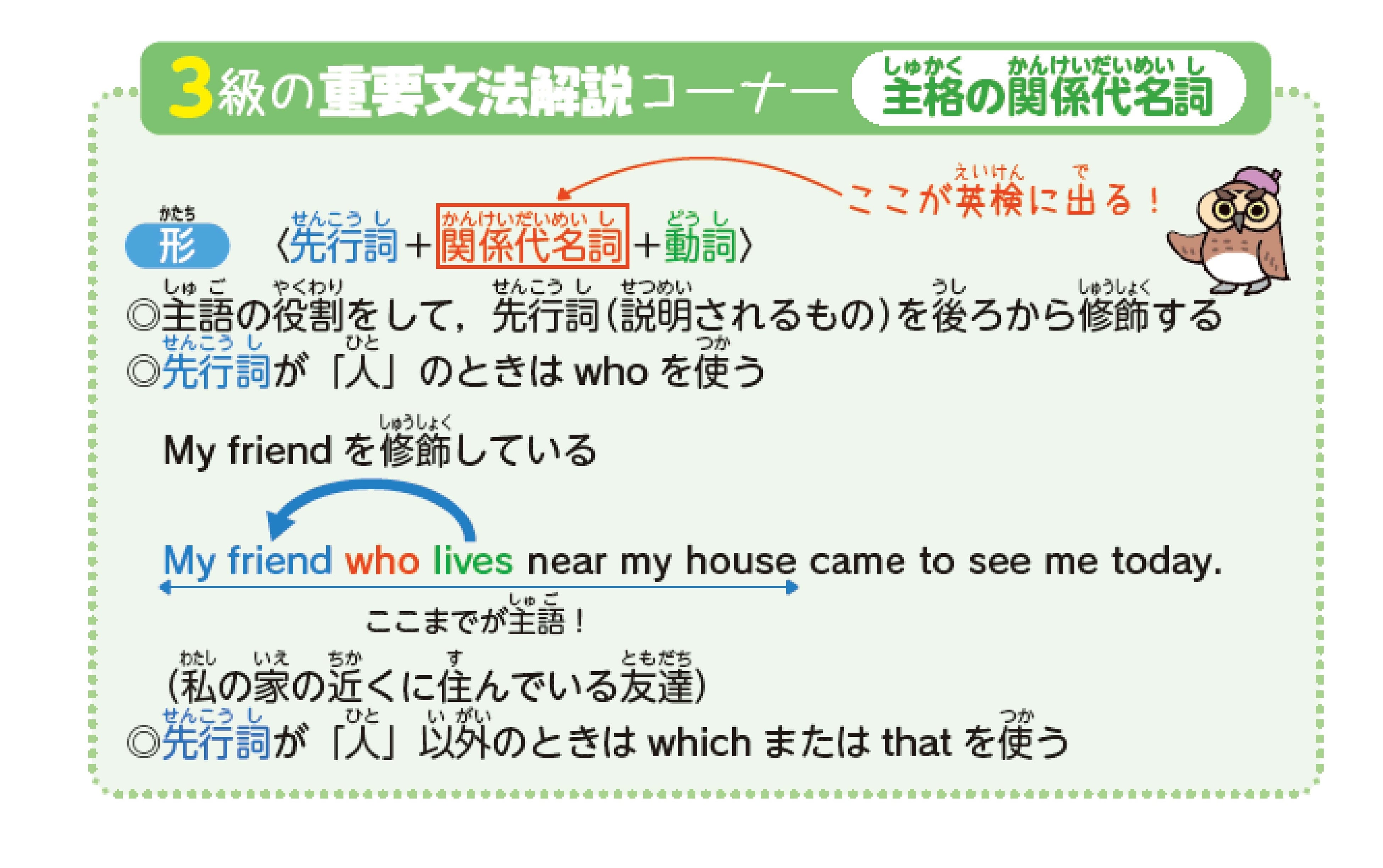 ▲重要文法をおさえられるコーナーも。