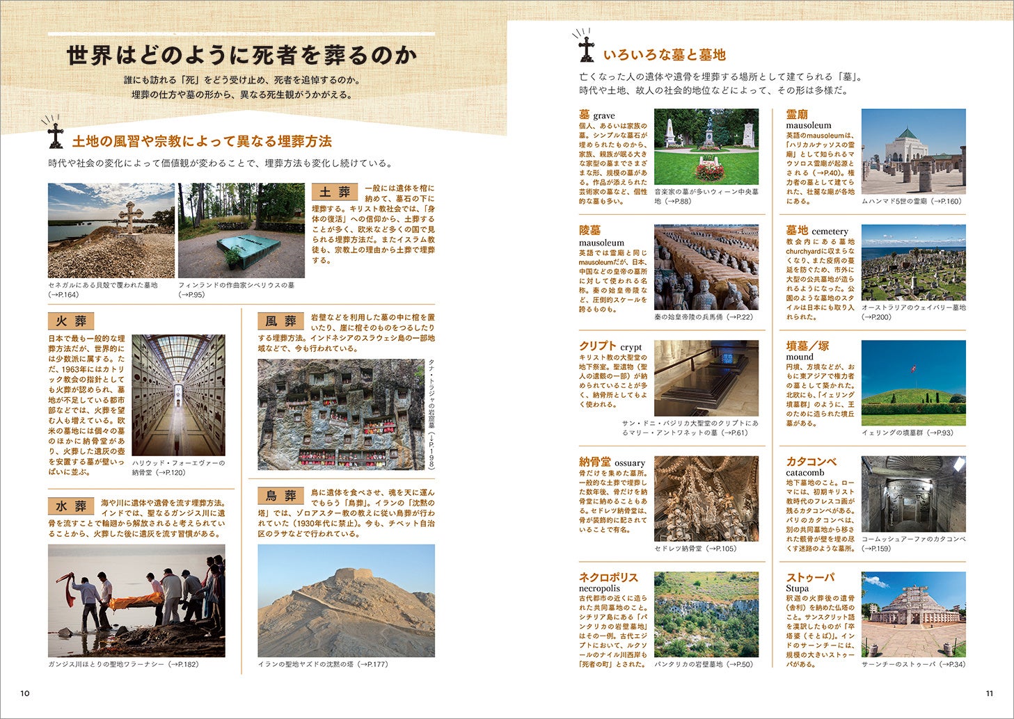 埋葬の特徴や形状を知ることで宗教や死生観の違いを学ぶ