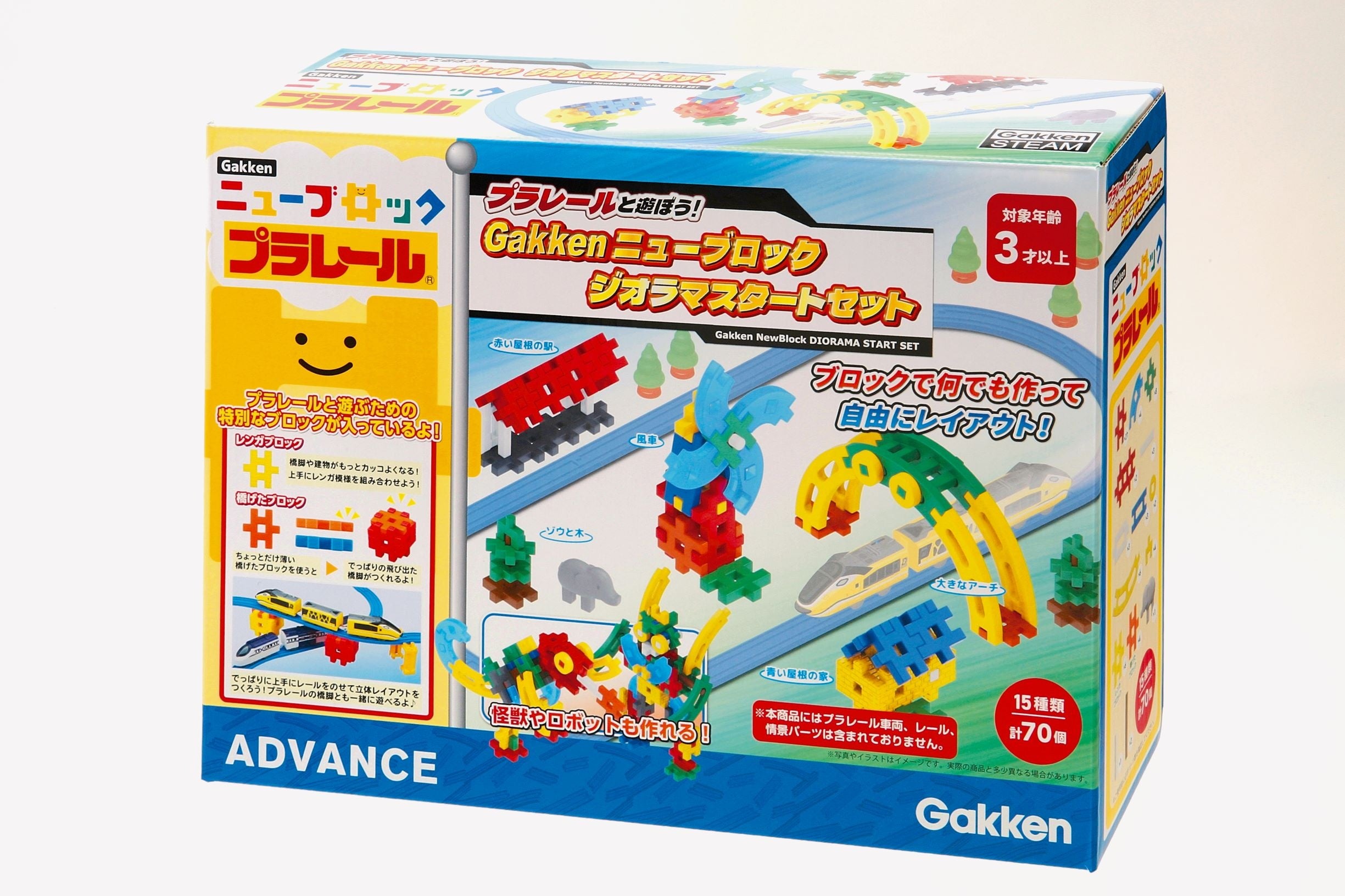 プラレールと遊ぼう！ Gakken.ニューブロックジオラマスタートセット_パッケージ