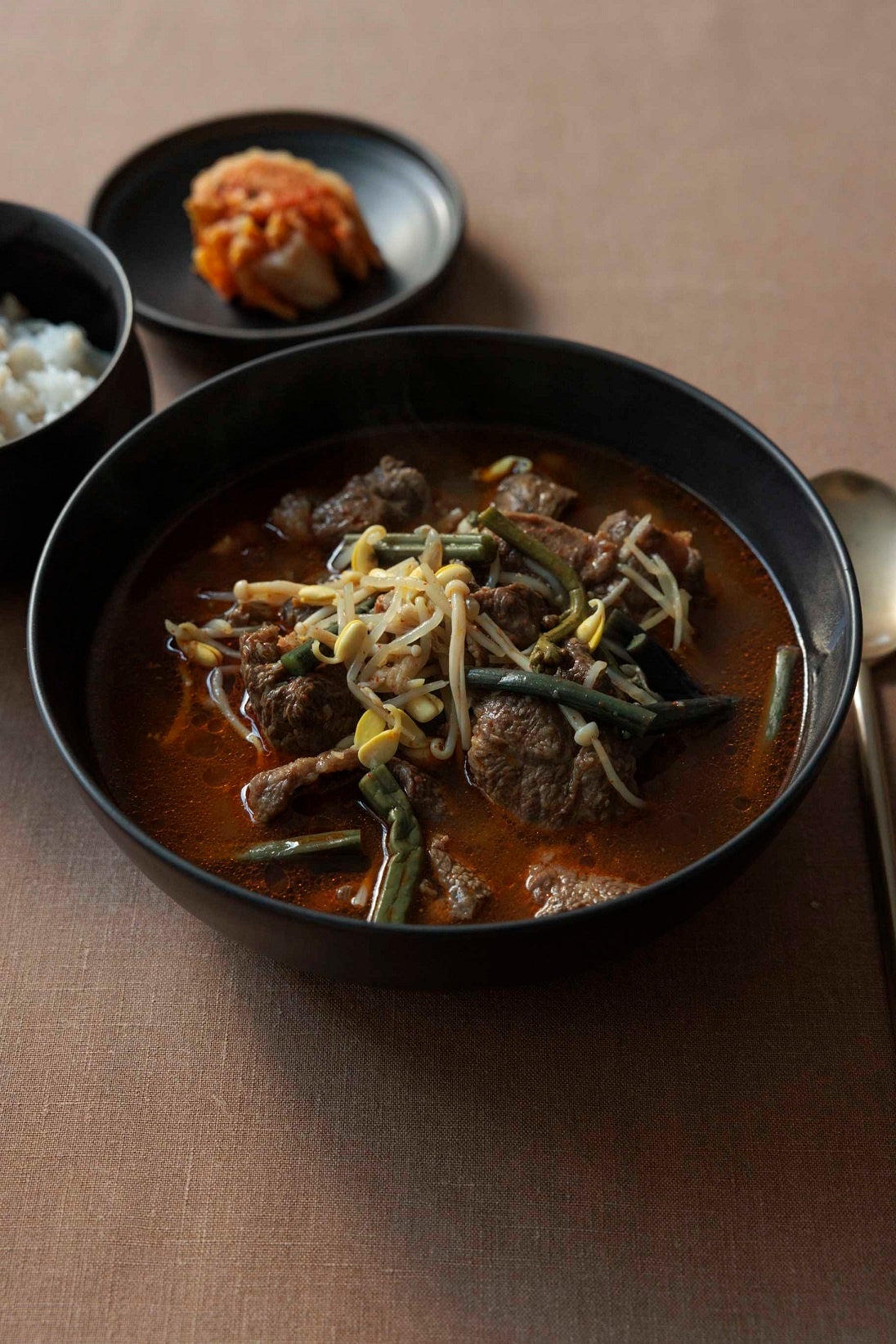 ▲ユッケジャンスープ