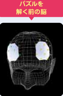 ▲「解く前の脳」