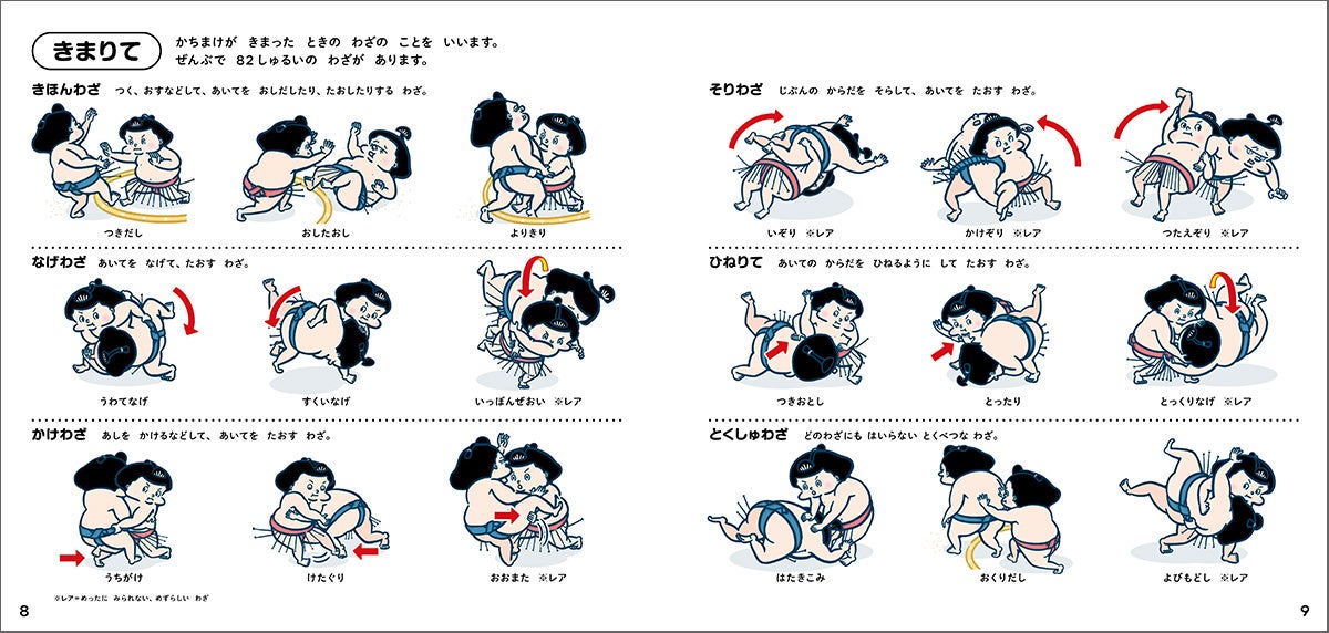 「学研のえほんずかん」シリーズから、日本の国技「相撲」がよくわかる『すもうのずかん』が登場!大人も楽しめる150以上のイラストと知識で、相撲の