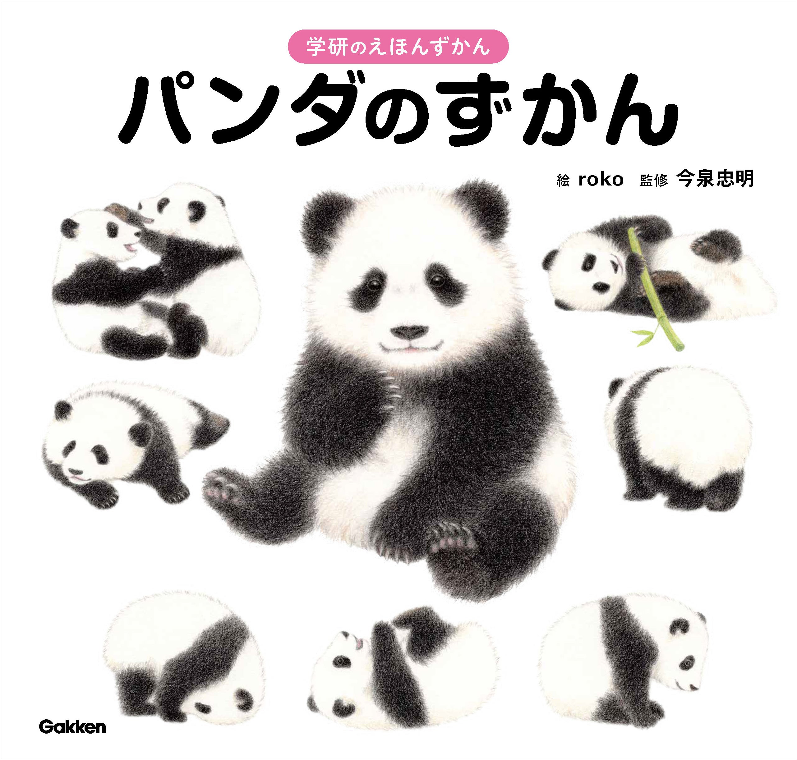 ▲『パンダのずかん』　パンダとペンギン、とびきりかわいい白黒動物！