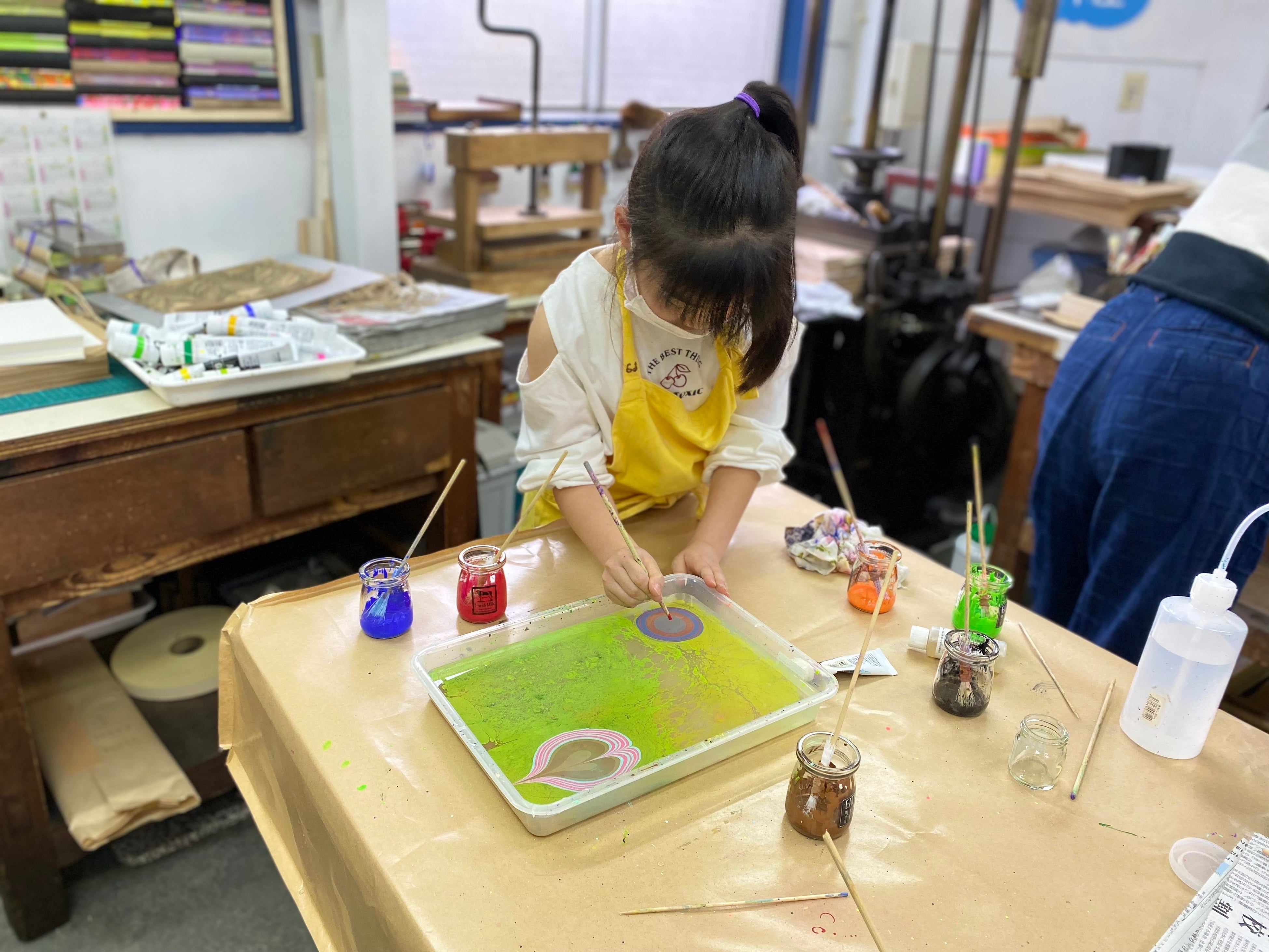 製本ワークショップ風景例