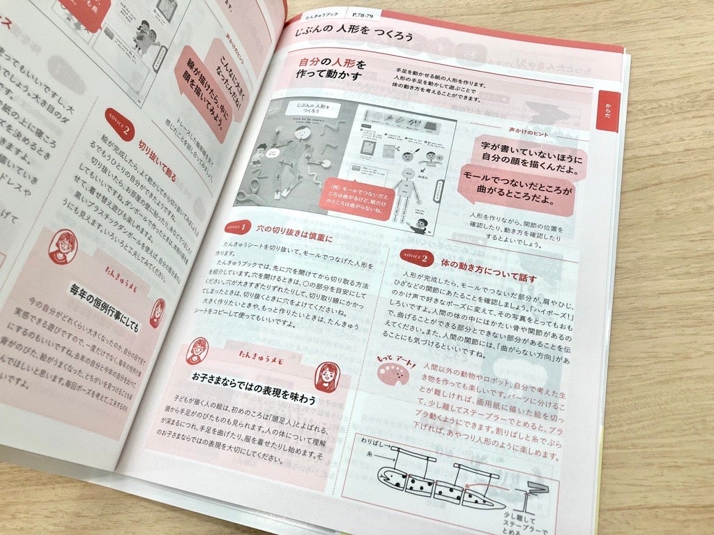 ▲保護者向けのガイドブックも