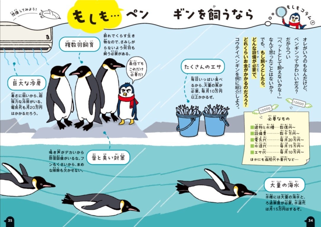 ▲コウテイペンギンを飼うのに必要な設備やお金とは…？