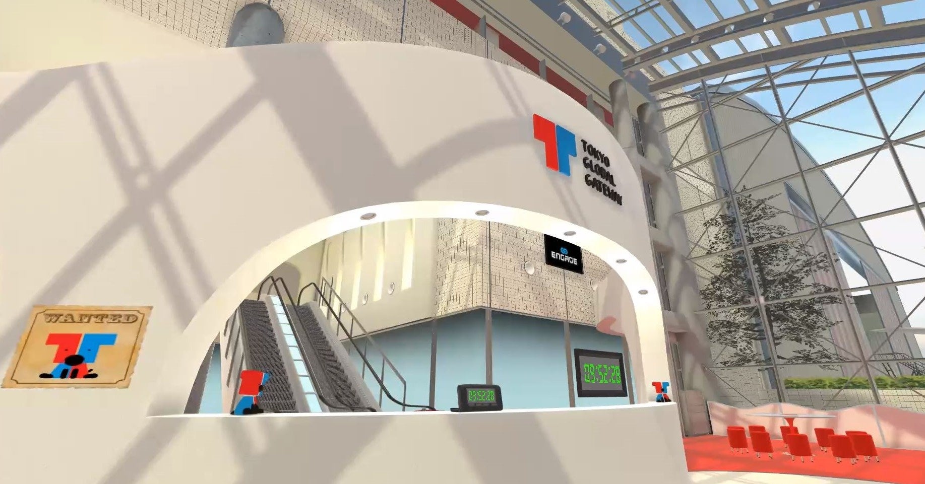 再現度がすごい！　バーチャル空間でのTGGエントランス