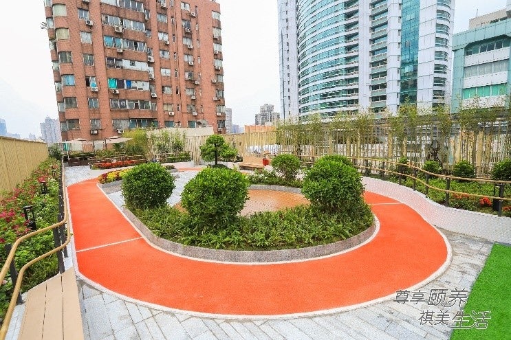 屋上庭園:緑豊かな散歩道