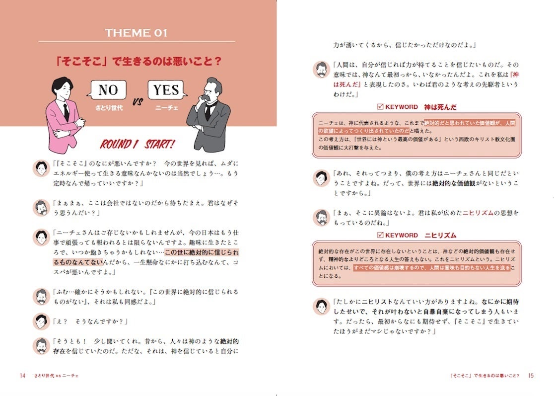 ▲現代人が哲学者と果敢にディベートしていく