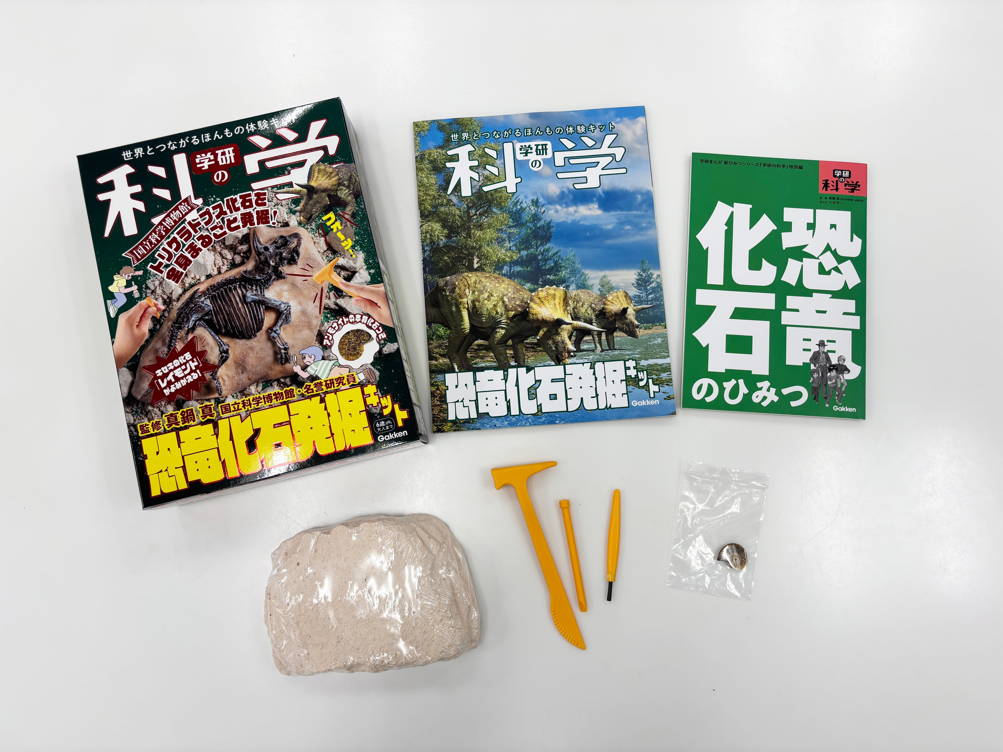 学研の科学』第8弾「恐竜化石発掘キット」が新発売！ 国立科学博物館の