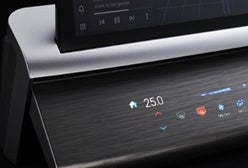 自動車内装向けユーザーインターフェース （光を透過する木目意匠の成形品）