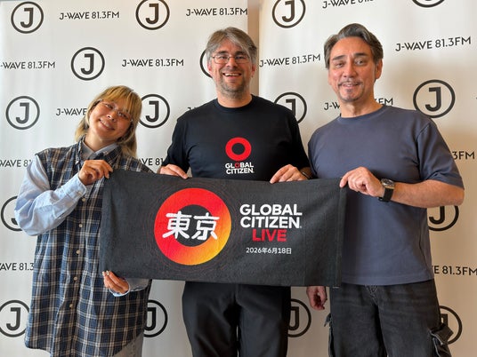 J-WAVE、貧困撲滅を掲げる国際団体「Global Citizen」日本初開催イベントにラジオパートナーとして参画。アーティストのAI、共同創設者サイモン・モス氏がクリス・ペプラーの番組にゲスト出演 J-WAVE、貧困撲滅を掲げる国際団体「Global Citizen」日本初開催イベントにラジオパートナーとして参画。アーティストのAI、共同創設者サイモン・モス氏がクリス・ペプラーの番組にゲスト出演
