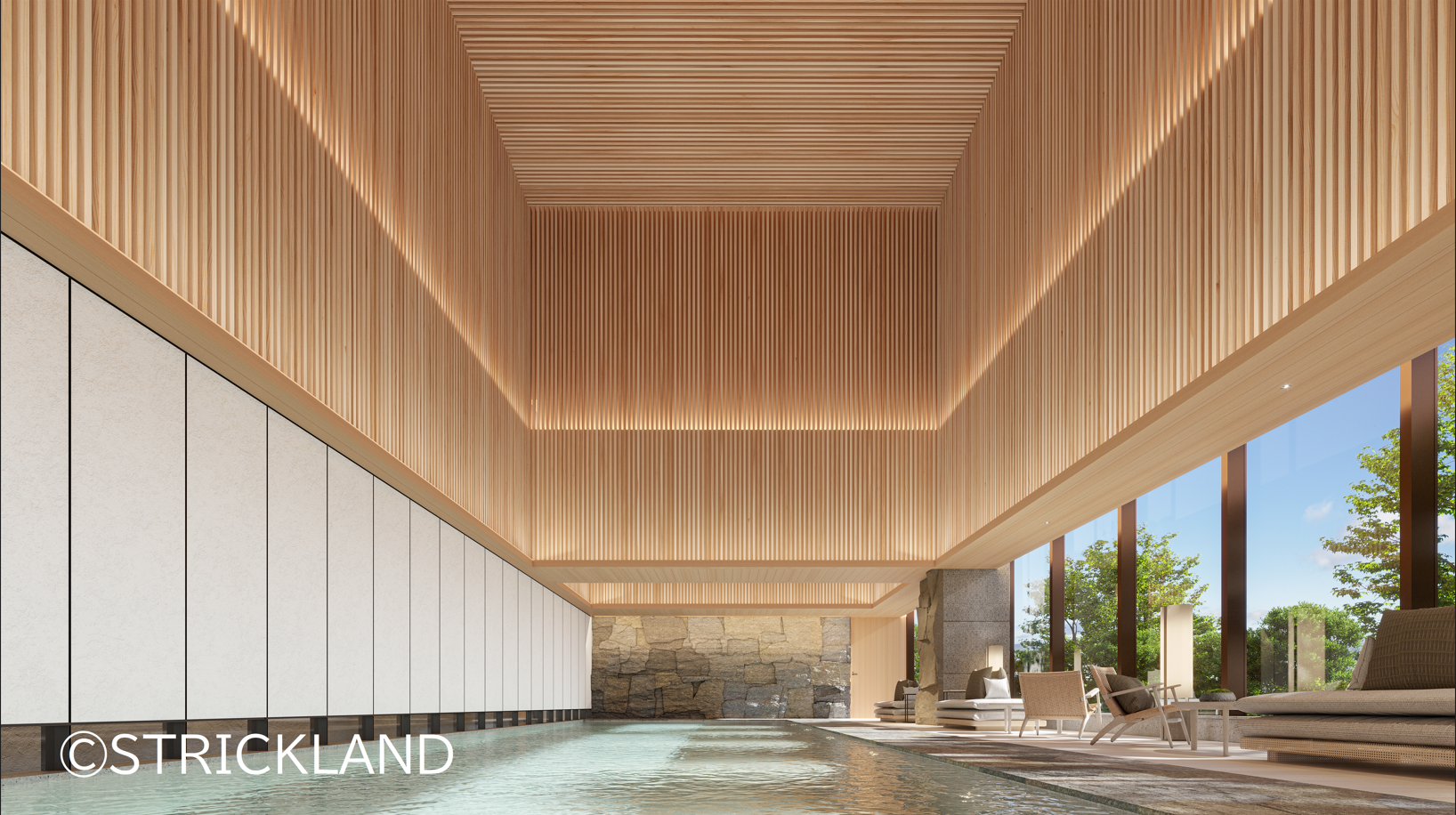 非日常を体験するプールエリア