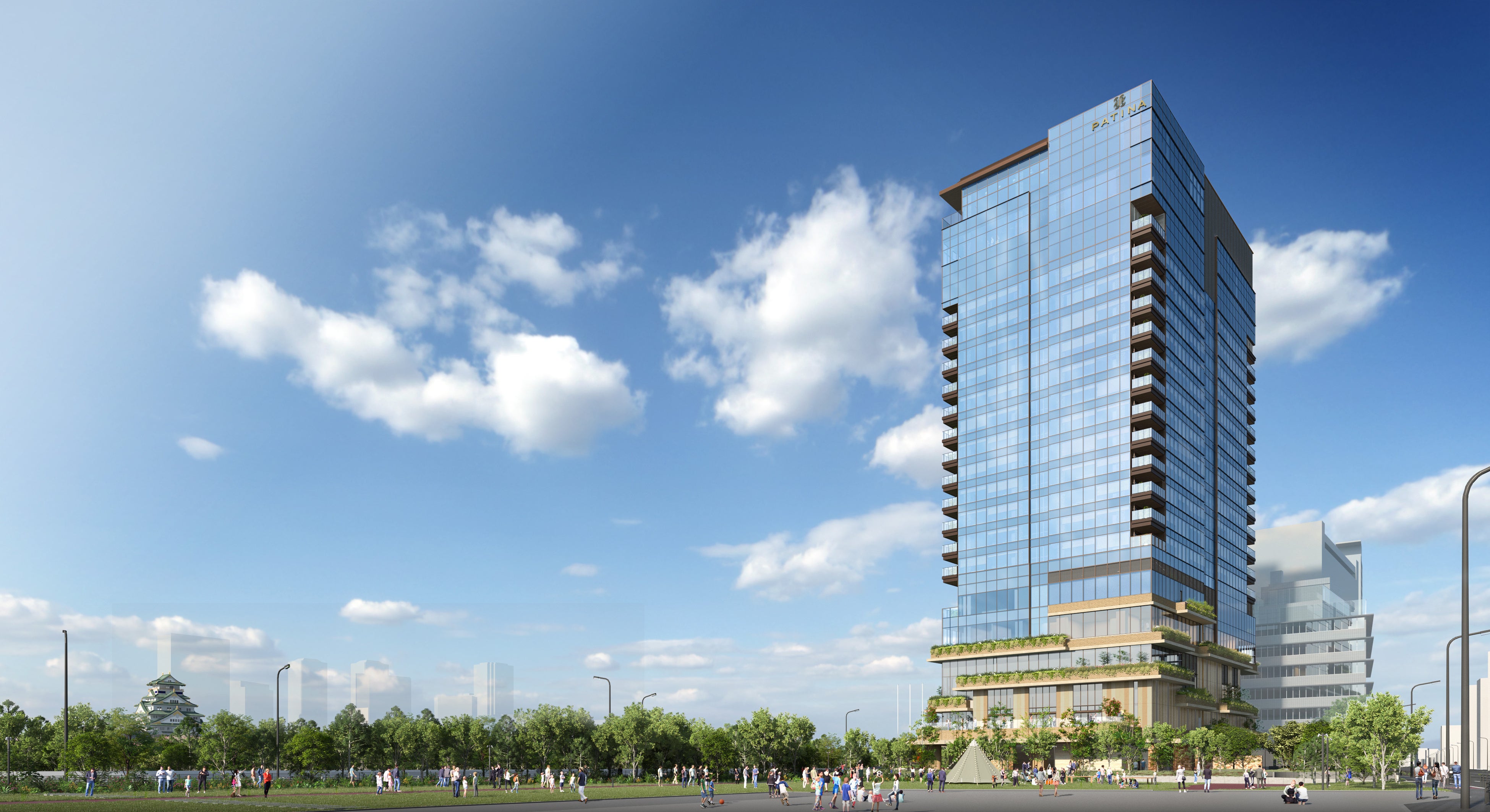 全体イメージ（敷地西側より）