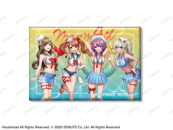 「描き下ろしイラスト Merm4id 集合 A マリンセーラーver. スクエア缶バッジ」