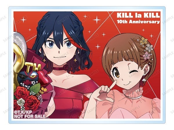 描き下ろし 纏 流子&満艦飾 マコ 10周年 ドレスアップver. アクリルカード イベント限定特典