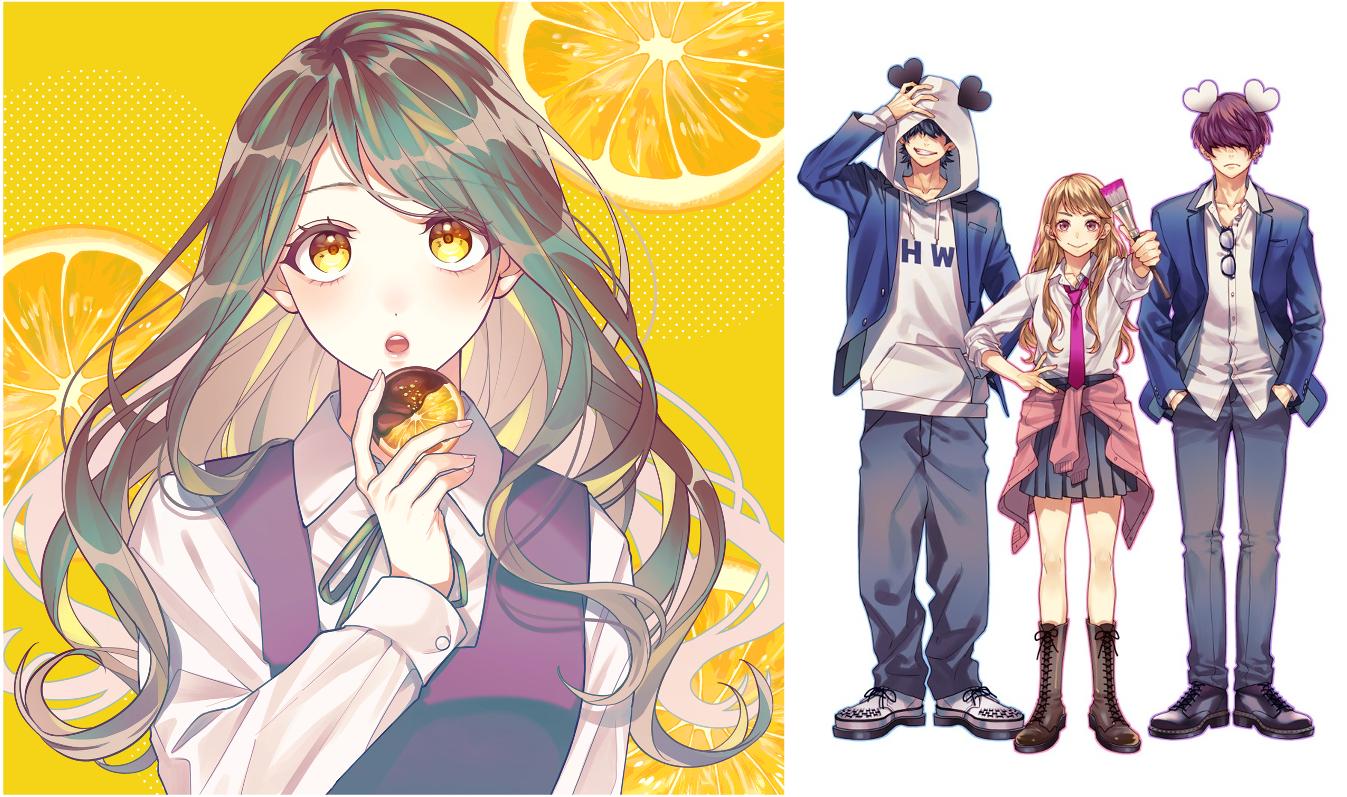 左 ：今回オーディション最優秀賞の方をプロデュースする音莉飴 楽曲『#ウルトラマワス』テーマ曲「食べたい。」 右：同じくプロデュースする、HoneyWorks