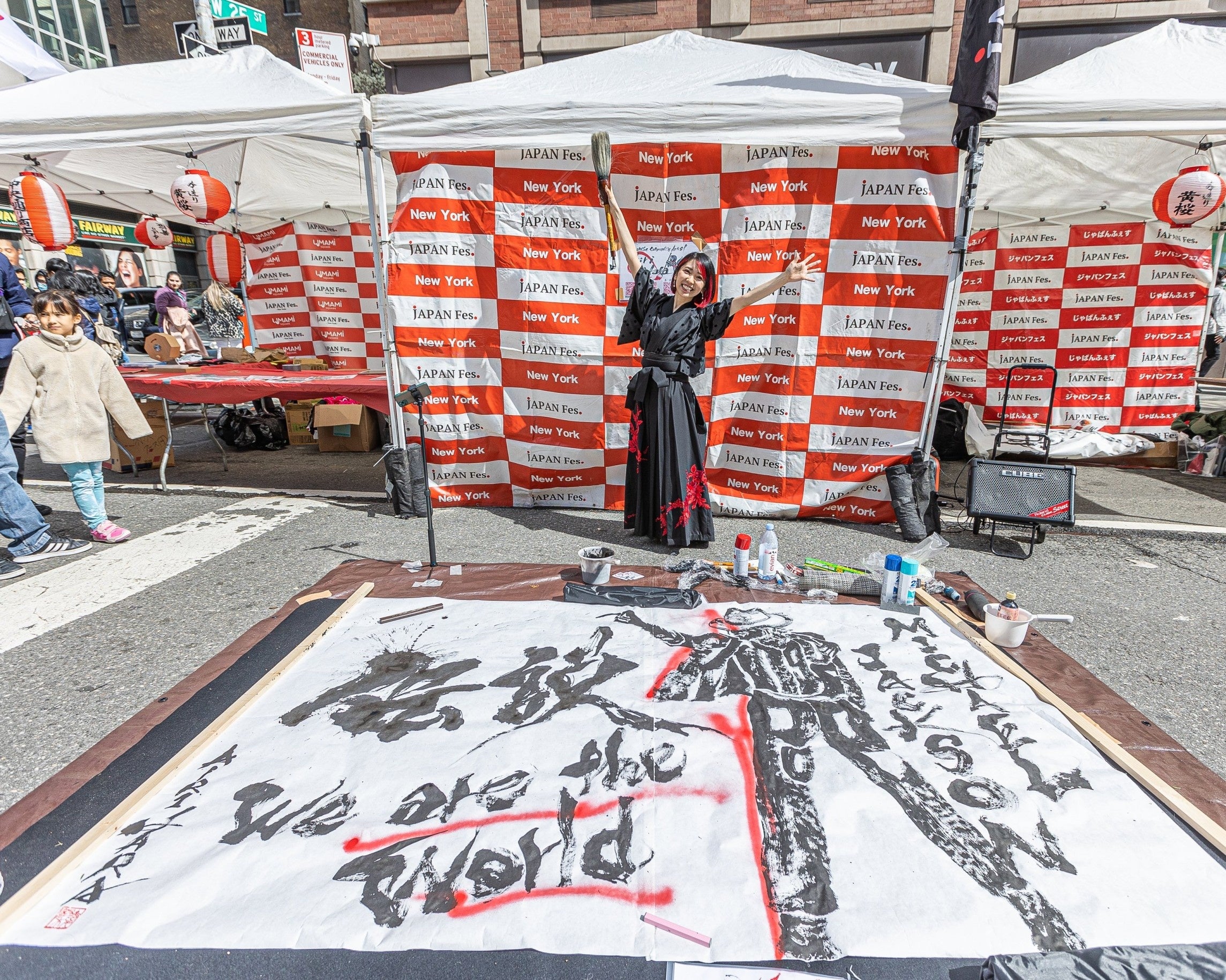 NYタイムズスクエアでのパフォーマンス