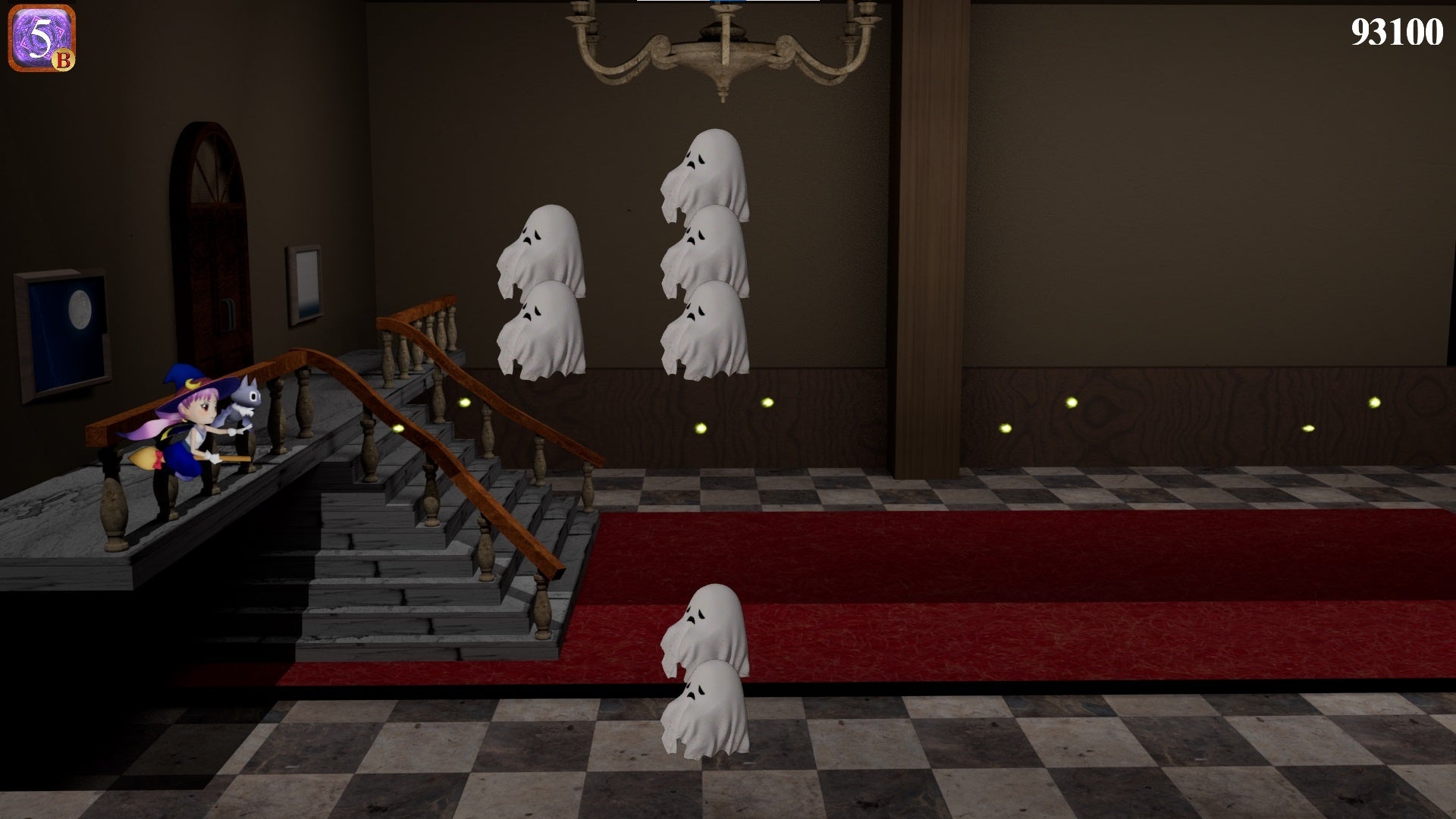 『魔法使いの館』プレイ画面