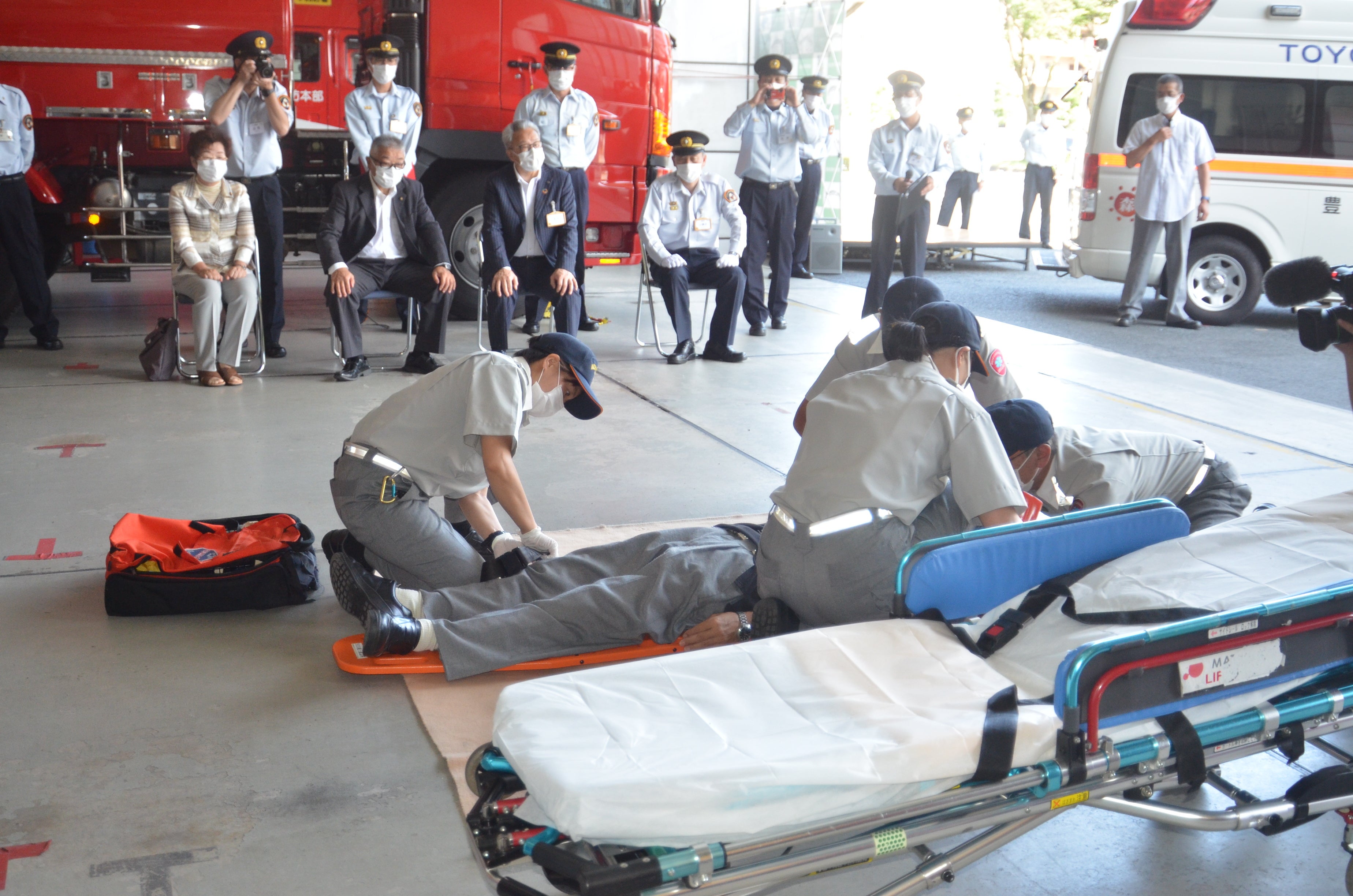 救急活動のデモンストレーション