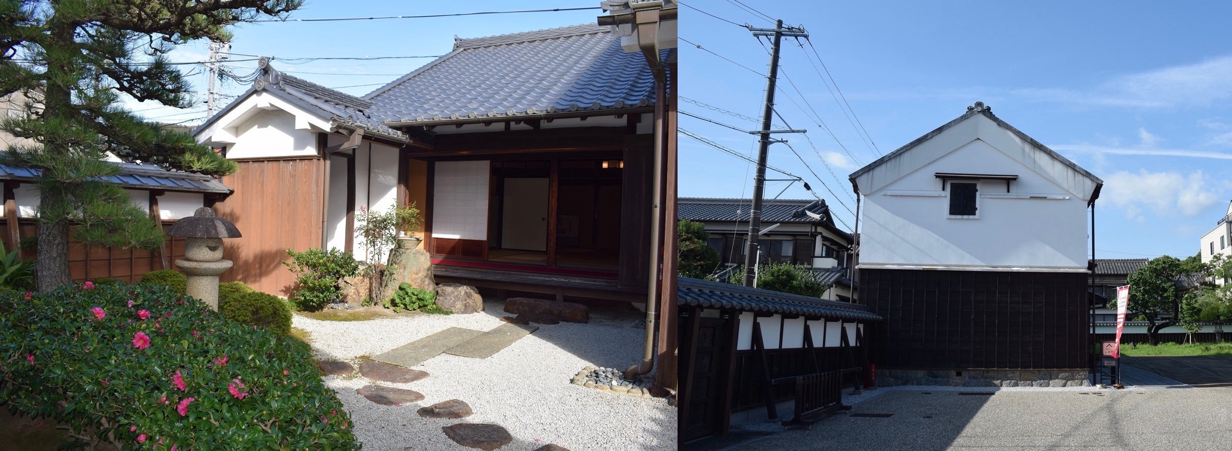 保存修理が必要な二川宿本陣主屋と商家「駒屋」の北土蔵