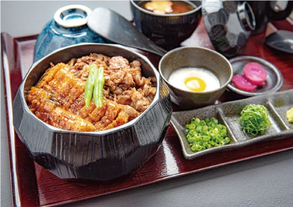 豊橋牛と鰻のひつまぶし膳