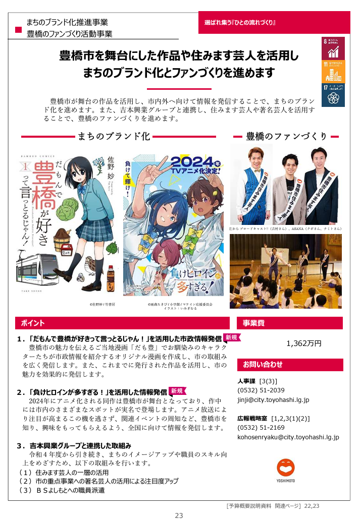 令和6年度版　予算のみどころより